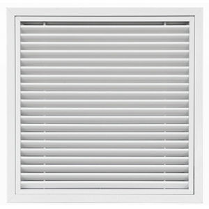 Griglia di ventilazione in alluminio anodizzato - GRA60-SMF - BROFER SRL - quadrata / bianca