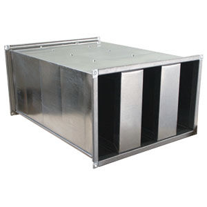 Silenziatore per fori di ventilazione in acciaio galvanizzato - SRA-100/50 - BROFER SRL