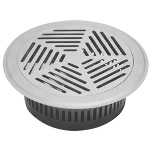 Diffusore d'aria da pavimento - FTD - BROFER SRL - rotondo / a fessura