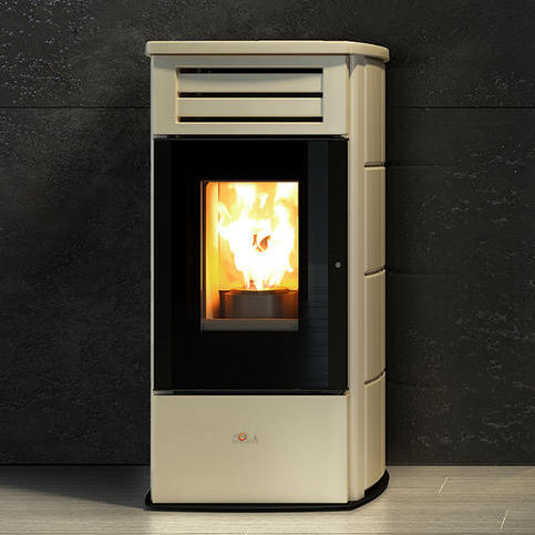 Stufa a pellet - FIRE LUX HR - COLA GF WÄRMETECHNIK - 0 - 5 kW / 5 kW...10 kW / contemporanea