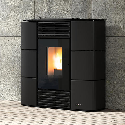 Stufa a pellet - SPRINT MAJOLICA DUCTABLE - COLA GF WÄRMETECHNIK - 0 - 5 kW / 10 kW...20 kW / contemporanea