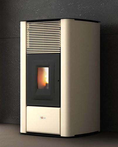 Termostufa a pellet - MIRAGE - COLA GF WÄRMETECHNIK - contemporanea / in acciaio / in ghisa