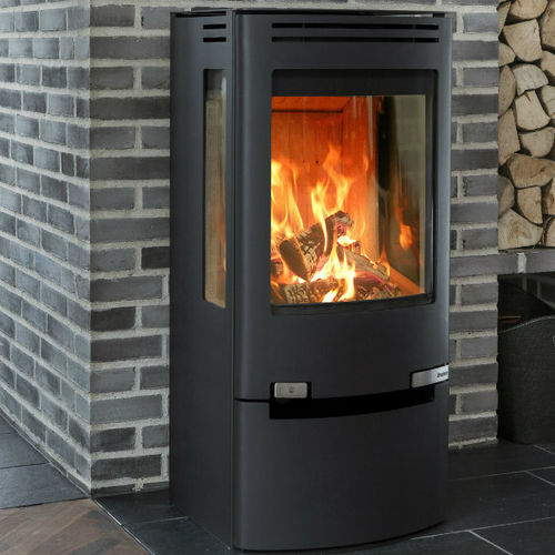 Stufa a legna - 7.2 - ADURO A/S - 7 kW / a 3 facce / contemporanea