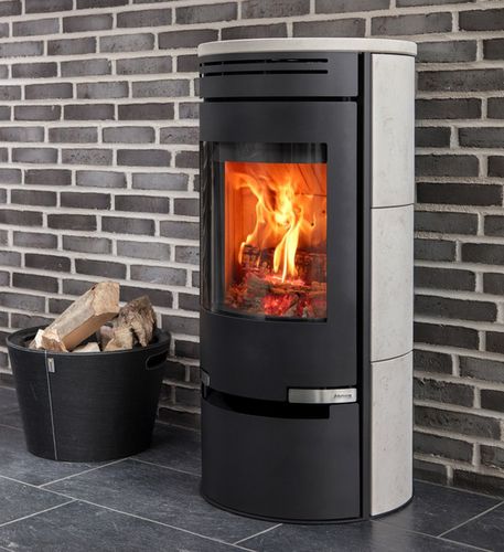 Stufa a legna - 1.1SK - ADURO A/S - 6 kW / contemporanea / in acciaio