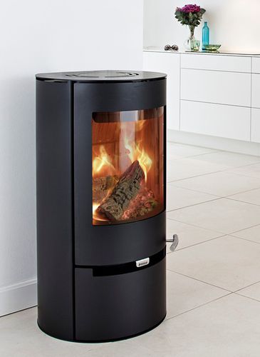 Stufa a legna - 9.1 - ADURO A/S - 6 kW / contemporanea / in acciaio