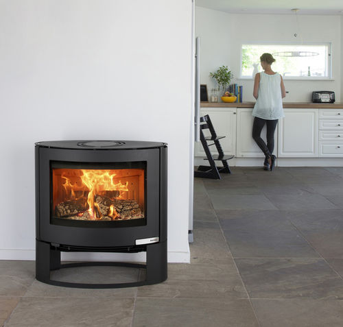 Stufa a legna - 15.1 - ADURO A/S - 5 kW...10 kW / contemporanea / in acciaio