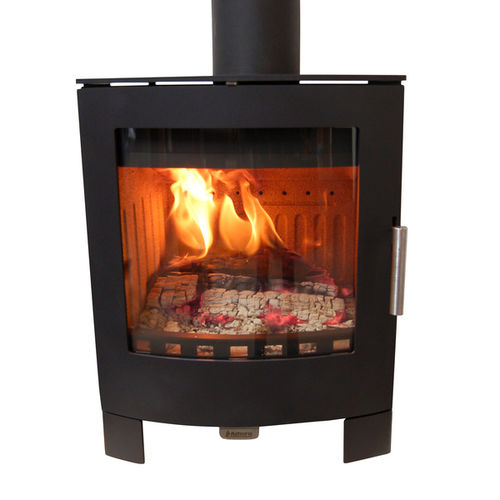 Stufa a legna - 16 - ADURO A/S - 5 kW...10 kW / contemporanea / in acciaio