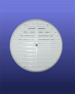 Griglia di ventilazione in plastica - ROUND LINEAR WITH ADJUSTABLE COLLAR - AFS FLEXIBLE DUCT - rotonda / bianca