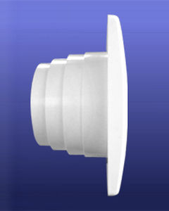 Griglia di ventilazione in plastica - GRAVITY LOUVER WITH 4 SET COLLAR - AFS FLEXIBLE DUCT - rotonda / bianca