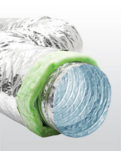 Condotto di ventilazione flessibile - ISOAFS-ALU HYGIENE GREEN   - AFS FLEXIBLE DUCT - in alluminio / termoisolante / antimicrobico