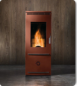 Stufa a pellet - AXEL  - CS THERMOS S.R.L. - contemporanea / in ceramica