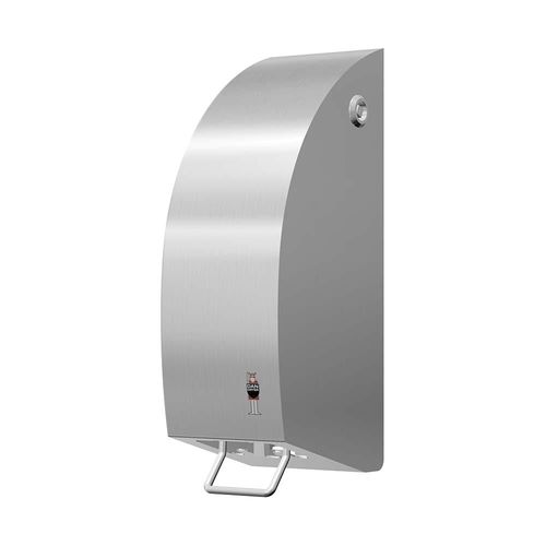 Distributore di sapone professionale - 298 - DAN DRYER A/S - da parete / in acciaio inossidabile spazzolato / manuale