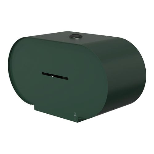 Distributore di carta igienica da parete - 3380 - DAN DRYER A/S - in acciaio / per due rulli / contract