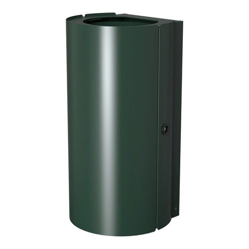 Portarifiuti pubblico - 3330 - DAN DRYER A/S - da parete / in acciaio inossidabile / con coperchio basculante