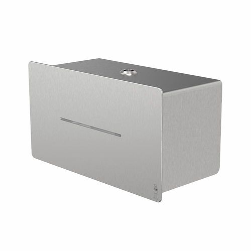 Distributore di carta igienica da parete - 4070 - DAN DRYER A/S - in acciaio inossidabile / per due rulli / per bagno pubblico