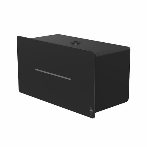 Distributore di carta igienica da parete - 4074 - DAN DRYER A/S - in acciaio inossidabile / per due rulli / nero