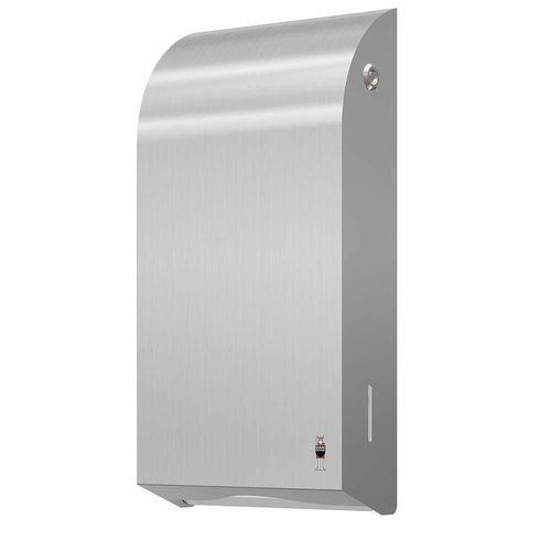 Distributore di salviette da parete - 286 - DAN DRYER A/S - in acciaio inossidabile / contract