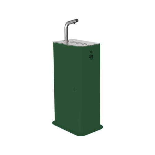 Distributore di gel igienizzante ad isola - JUNIOR 3494 - DAN DRYER A/S - automatico / personalizzabile / in acciaio inossidabile
