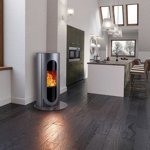 Stufa a pellet - HSP 4.0-F3 - HAAS + SOHN Ofentechnik GmbH - 8 kW / da appoggio / ad angolo
