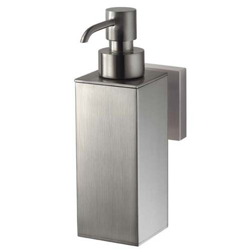 Distributore di sapone per uso residenziale - MEZZO TEC - HACEKA B.V. - da parete / in acciaio inossidabile / manuale