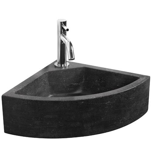 Lavabo sospeso - FONTEINSET TARO - HACEKA B.V. - in pietra / d'angolo / contemporaneo