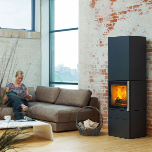 Stufa a legna - CUBIC  - Jydepejsen A/S - 0 - 5 kW / 8 kW / a pavimento