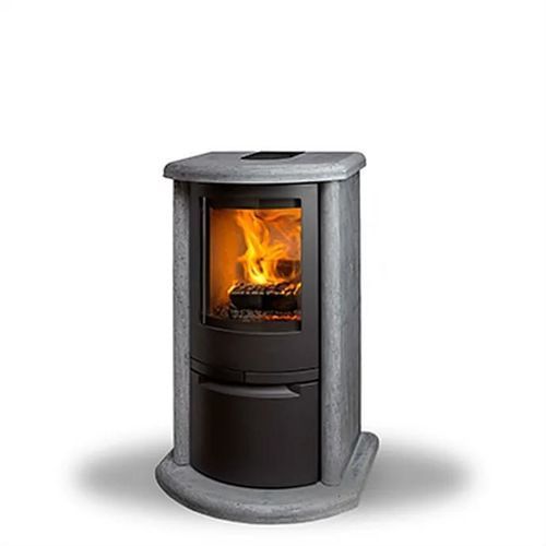 Stufa a legna - COSMO CLASSIC - Jydepejsen A/S - da appoggio / contemporanea / in steatite