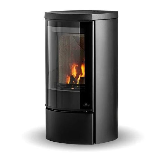 Stufa a legna - COZY MODERN LOW - Jydepejsen A/S - da appoggio / contemporanea / in steatite