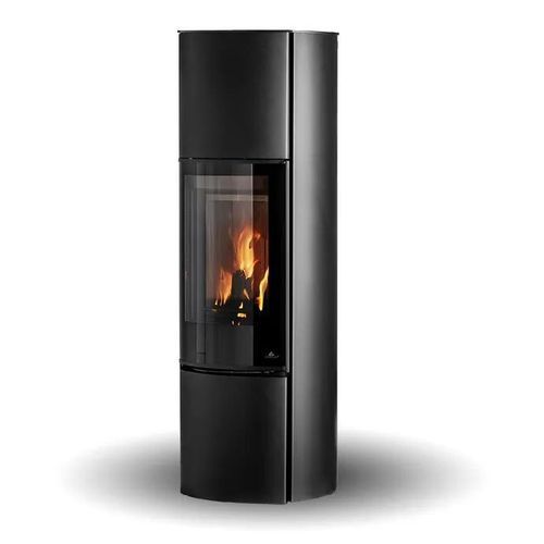 Stufa a legna - COZY MODERN HIGH - Jydepejsen A/S - da parete / contemporanea / in steatite