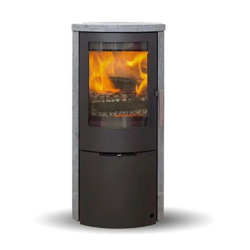 Stufa a legna - MIDO SOAPSTONE - Jydepejsen A/S - da appoggio / contemporanea / in ghisa