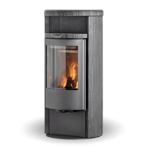 Stufa a legna - ORION DARK SANDSTONE - Jydepejsen A/S - da appoggio / classica / in acciaio