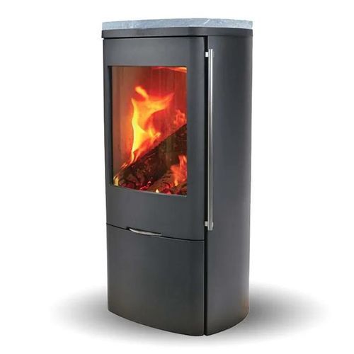 Stufa a legna - SENZA SOAPSTONE TOP - Jydepejsen A/S - da appoggio / contemporanea / in ghisa