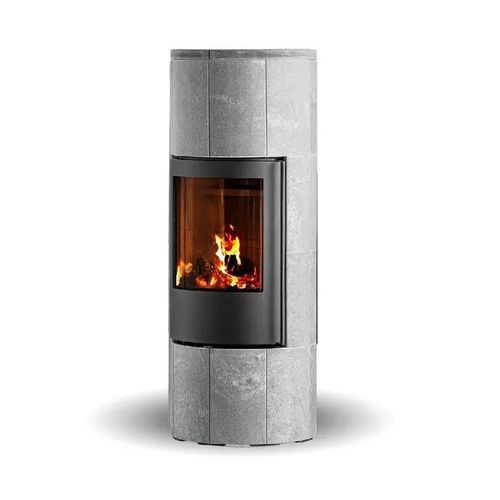 Stufa a legna - TROJA 44 SOAPSTONE - Jydepejsen A/S - da appoggio / contemporanea / in steatite