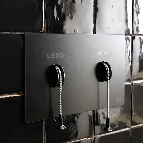 Placca di scarico doppia - LESS IS MORE - OLI - Sistemas Sanitários S.A. - contract / per uso residenziale