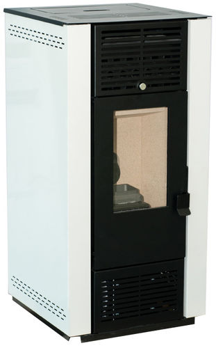 Stufa a pellet - AR0 - Pasqualicchio - contemporanea / in acciaio
