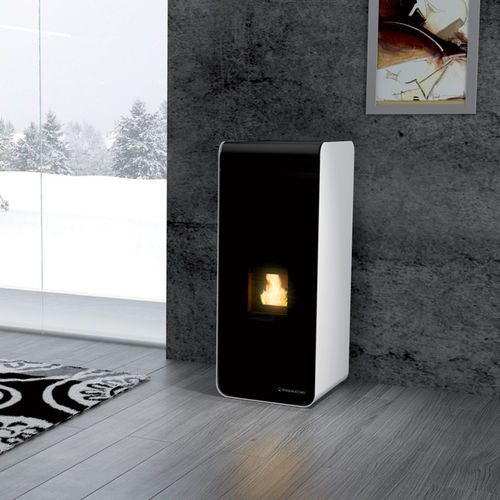 Stufa a pellet - SMART AIR - Pasqualicchio - contemporanea / in acciaio