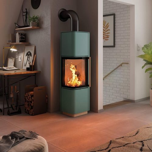 Stufa a legna - Cubo L style - Spartherm - The Fire Company - 0 - 5 kW / 5 kW...10 kW / a pavimento