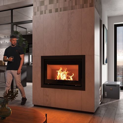 Inserto per camini a legna - Linear cassette XL 900 - Spartherm - The Fire Company - in metallo / contemporaneo / classe A