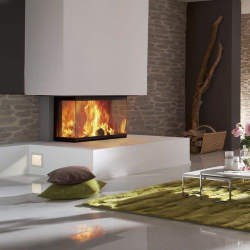 Inserto per camino trifacciale - ARTE 3RL-80H - Spartherm - The Fire Company - a legna / in metallo / a convezione naturale