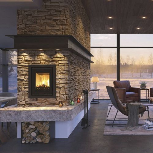 Inserto per camini a legna - LINEAR KASSETTE XS 500 - Spartherm - The Fire Company - in metallo / contemporaneo / classe A+