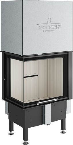Inserto per camini ad angolo - Varia 2L-55h - Spartherm - The Fire Company - a legna / da incasso / telecomandato