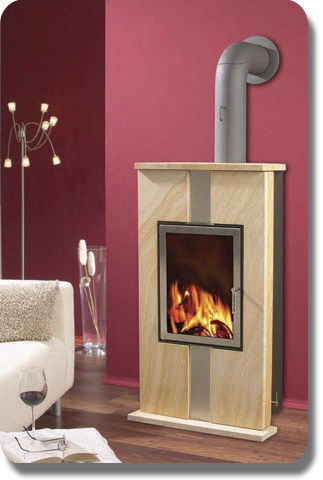 Stufa a legna - SUNCOSY 10 - SUNSET Energietechnik GmbH - contemporanea / in acciaio