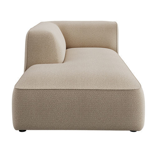 Dormeuse contemporanea - CALI left - EUROFASHION HOMETEXTILES & CONCEPTS - in tessuto / in faggio / con supporto in plastica
