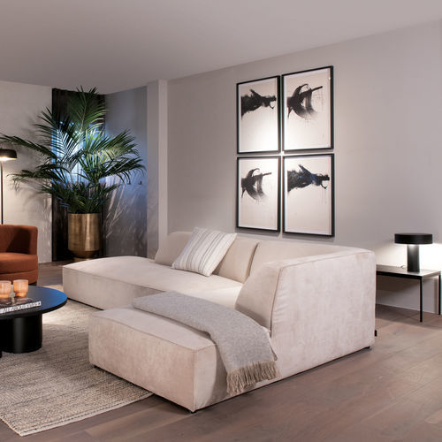 Divano modulare - CALI  - EUROFASHION HOMETEXTILES & CONCEPTS - contemporaneo / in tessuto / grigio