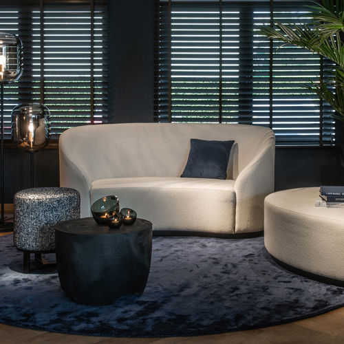 Divano contemporaneo - CURVE - EUROFASHION HOMETEXTILES & CONCEPTS - in tessuto / con braccioli / con cuscino rimovibile