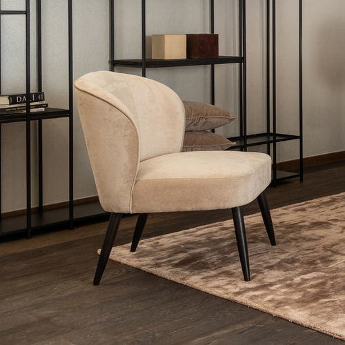 Chauffeuse contemporanea - ARLO - EUROFASHION HOMETEXTILES & CONCEPTS - in tessuto / in rovere / marrone