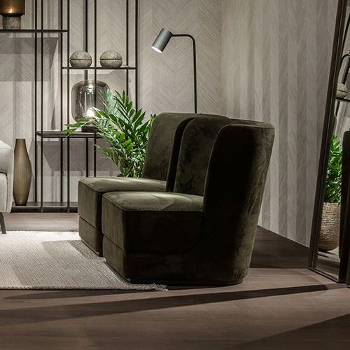 Poltrona contemporanea - HALE - EUROFASHION HOMETEXTILES & CONCEPTS - in tessuto / in faggio / con schienale alto