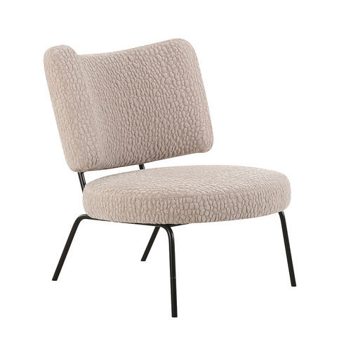 Chauffeuse contemporanea - NONA - EUROFASHION HOMETEXTILES & CONCEPTS - in tessuto / in legno compensato / bianca