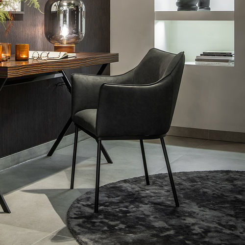 Sedia contemporanea - ARC - EUROFASHION HOMETEXTILES & CONCEPTS - da interno / in tessuto / con supporto in acciaio