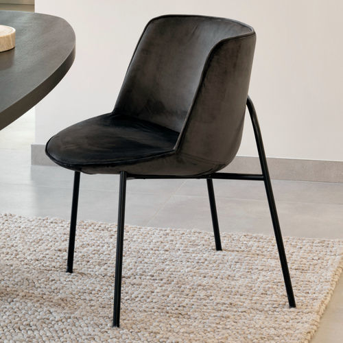 Sedia contemporanea - LOOP - EUROFASHION HOMETEXTILES & CONCEPTS - da interno / in tessuto / con supporto in metallo